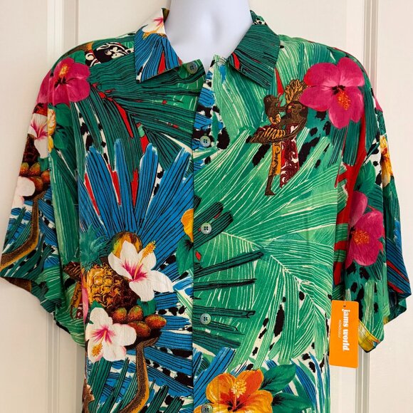 Jams World Other - JAMS WORLD Aloha Hawaiian Short Sleeve Shirt Tropicala XL NWT